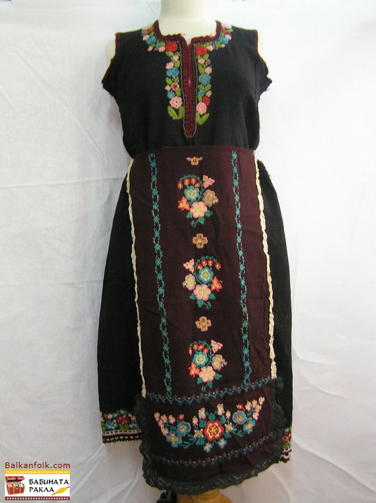 Folk costume from Lyubimets Region - Bulgaria (sukman, prestilka)
