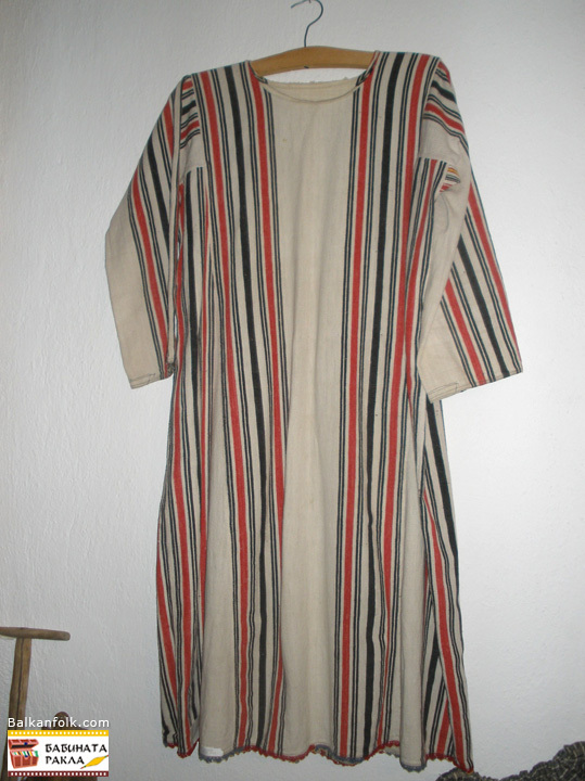 с. Сива река, Свиленградско - женска долна памучена риза-тъкана, кенар