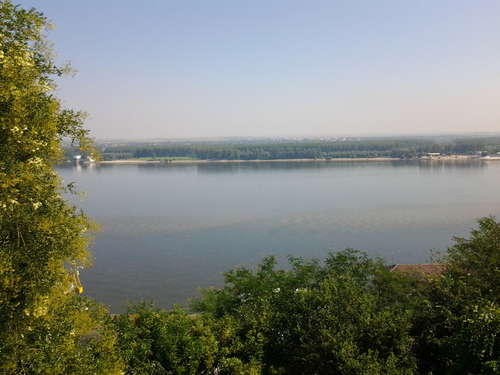 Панорама към река Дунав от терасата на хотел "Калето" гр. Свищов