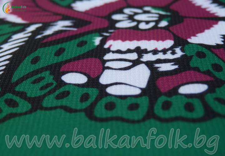 Детайл от панагюрска кърпа  изработена в Ателие за народни носии Балканфолк
