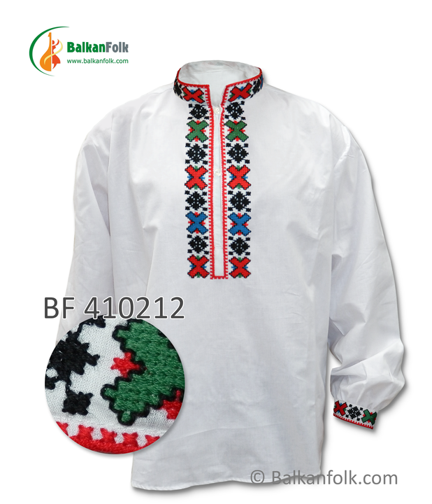 Македонска мъжка бродирана риза BF 410212