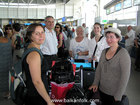 Emil, Dominique, Claire and Eliane at the Sofia Airport