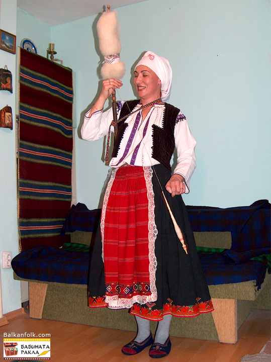 Bulgarian folk costume from Ruse, Bulgaria