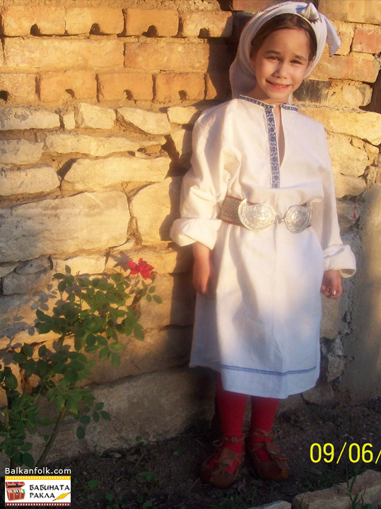Traditional (Kapanska) Bulgarian shirt Getsovo village, Razgrad