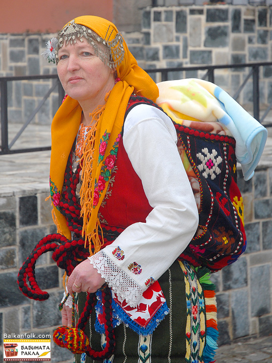 Bulgarian National Costume from village Bania, Region of Razlog