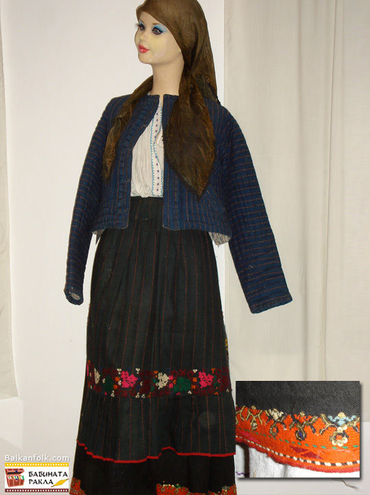 Authentic Bulgarian woman's costume from the village Hupper, Razgrad