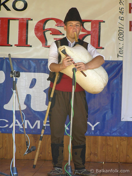 Gayda player sabor Gela, Bulgaria - 4 August 2007