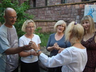 Participants from France with Vladimir Mutavdjic (Sernian folk dance teacher)