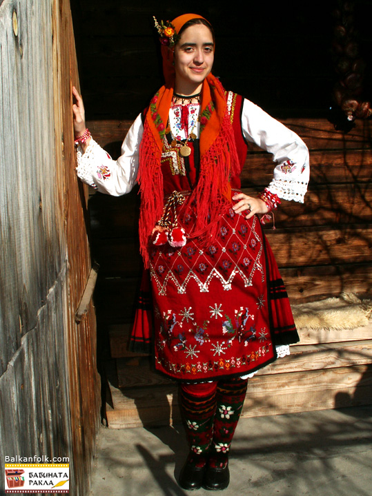 Traditional Bulgarian costume from Dobarsko