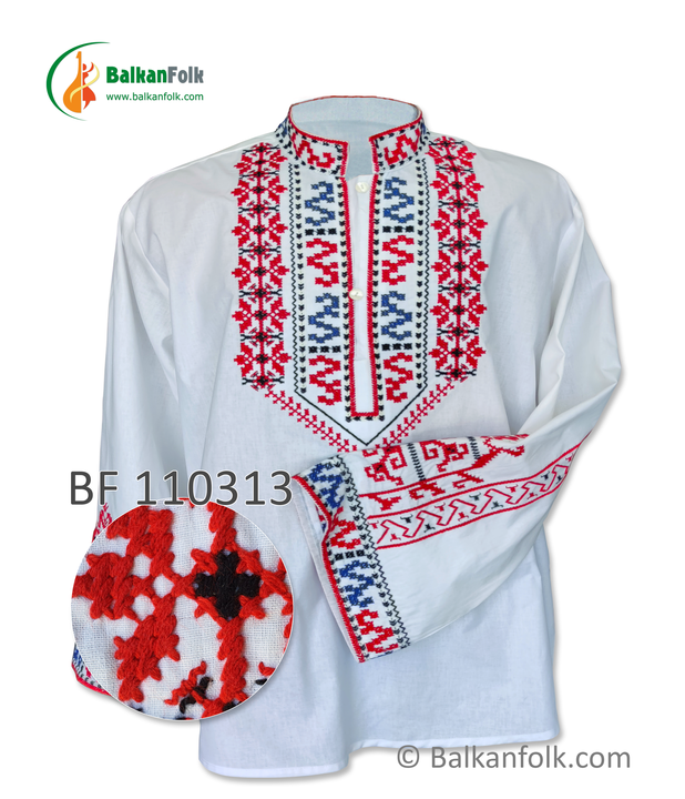 Traditional embroidered Bulgarian man's shirt BF 110313