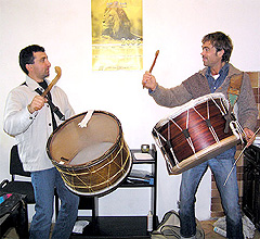 Roberto's tapan lessons in Balkanfolk