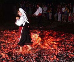 Fire-dancing in Bulgaria
