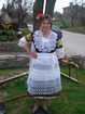 Authentic women's costume from Vakarel, Bulgaria