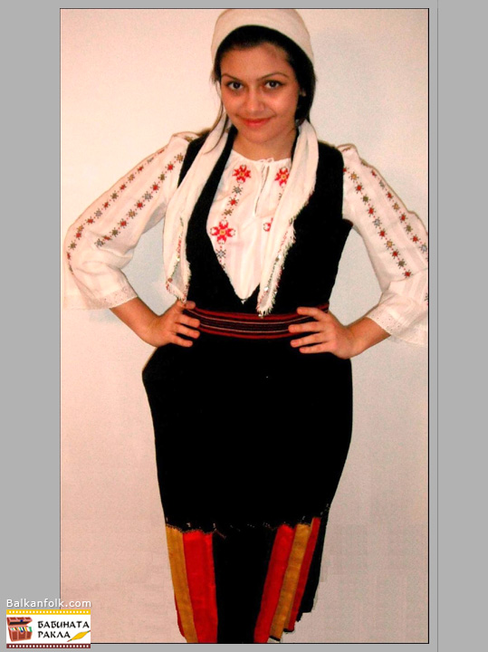 Strandja Zagorski Zidarovo costume from the village, Burgas region.