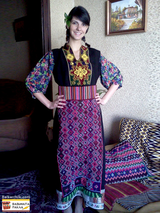 Authentic women's costume from the village of Voden, Elhovo - Bulgaria