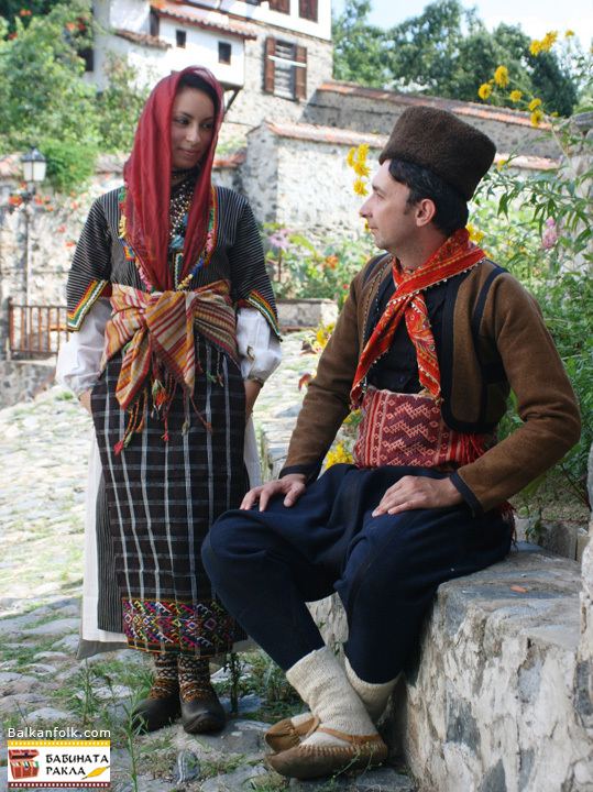 Traditional folk costumes from Nedelino, Bulgaria
