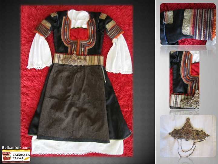 Authentic costume from the village Bunovo, Kyustendil